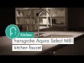 Купить Hansgrohe 73831000 AQUNO SELECT M81 Кухонный смеситель с выдвижными каскадным изливом 3jet + дуршлагом 40963000 и sBox Хром в Киеве vannaja.kiev.ua