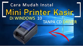 Cara Instal Printer Tanpa CD DRIVER Di Windows 10