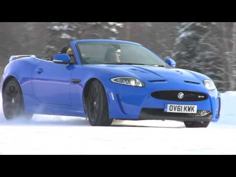 Jaguar XKRS Convertible On Ice
