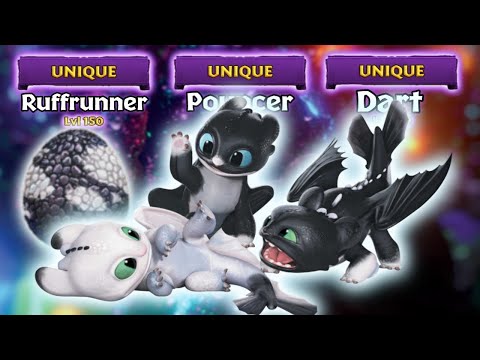 Night Lights - Unique Offspring/Hybrid Dragons Max Level 150 Titan Mode | Dragons: Rise of Berk