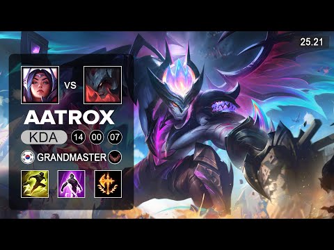 Aatrox vs Irelia Top - KR Grandmaster - Patch 25.21 Seaoson 15