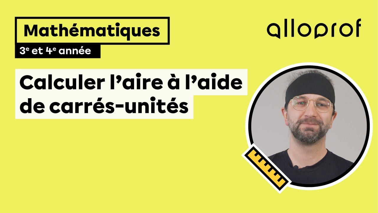 Calculer l’aire à l’aide de carrés-unités (3e et 4e année)