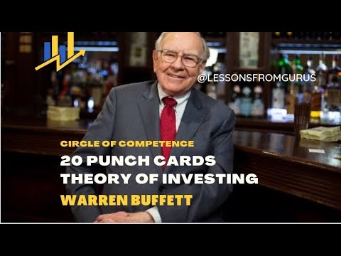 Circle of Competence, 20 Punch Cards Theory -Warren Buffett