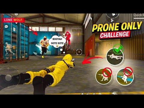 Hardest Challenge Ever 🥴 Snake Found in Free Fire 😂 Prone Only Challenge -@DesiGamers_