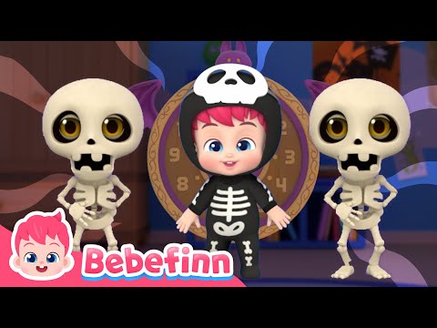 [1hour] ☠️ Chumbala Cachumbala Bebefinn Skeleton DanceㅣHalloween Songs for Kids