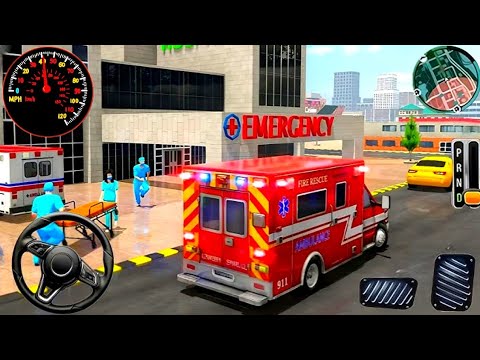 Ambulance City Rescue Simulator - 911 US Emergency Ambulance Driving 3D : Android Gameplay 