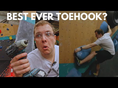 Teaching myself a World Cup Toe-Hook Move! My First Route-Setting Challenge!