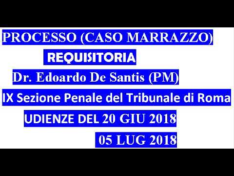PROCESSO (CASO MARRAZZO) REQUISITORIA