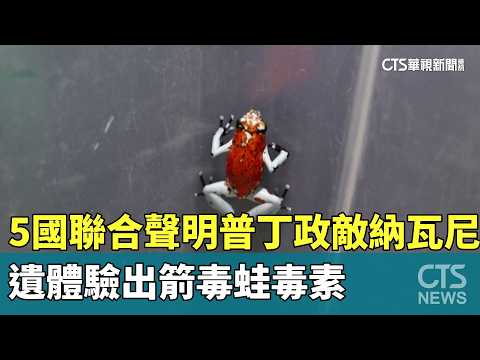 5國聯合聲明普丁政敵納瓦尼　遺體驗出箭毒蛙毒素