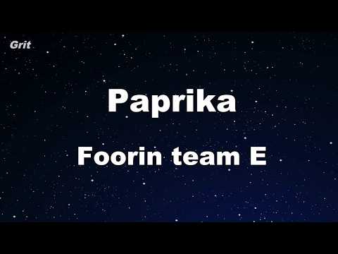 Karaoke♬ Paprika - Foorin team E 【No Guide Melody】 Instrumental