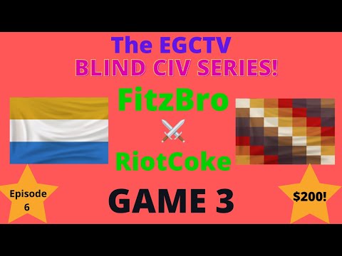 The AOE 3 DE Blind Civ Series! Episode 2 - FitzBro vs RiotCoke - Game 3!