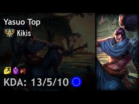Yasuo Top vs Jayce - Kikis - EUW Challenger Patch 7.1