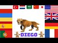 Ice Age Diego In Different Languages ​​of The World