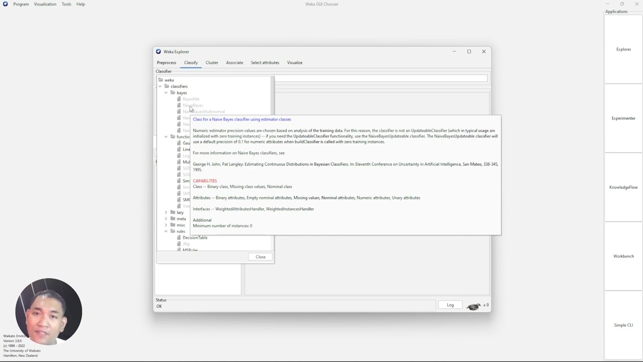 Supervised Machine Learning using WEKA