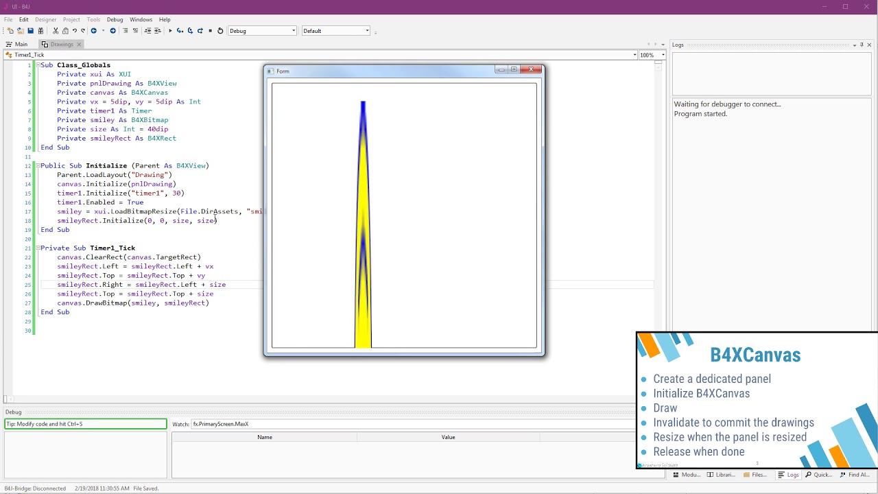 Drawing with B4XCanvas