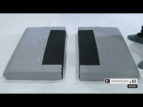 Convertible 2 Seater Sofa Bed with USB and Type-C Ports Assembly Tutorial