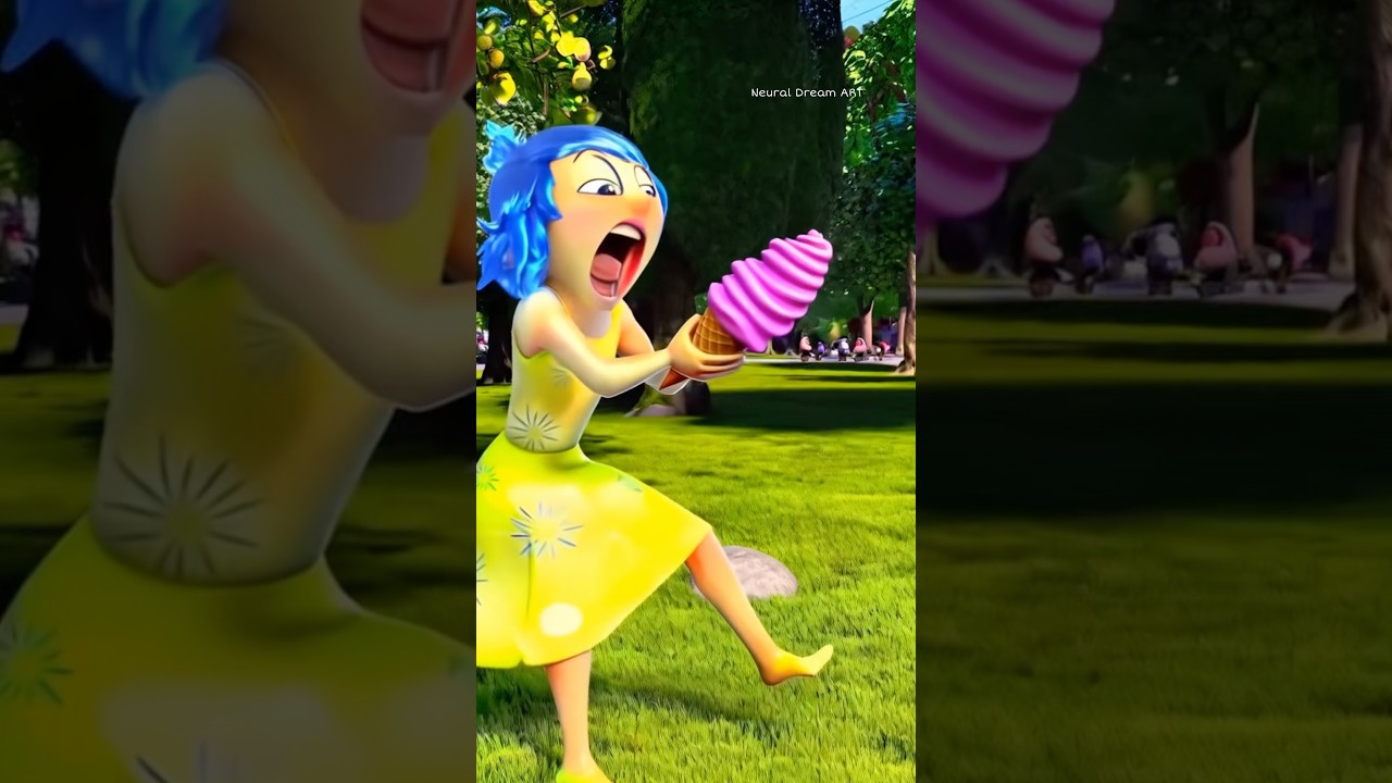 Joy with ice cream inside out #insideout2