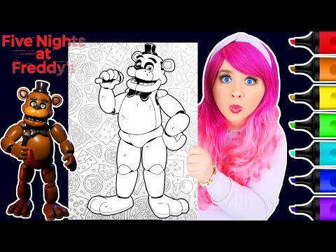 Coloring Freddy Fazbear Five Nights at Freddy's Coloring Page | Ohuhu Art Markers