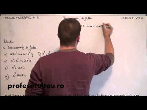 descompuneri factor comun exemple - profesorultau.ro