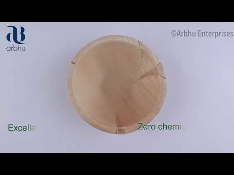 Disposable Eco friendly Areca Palm Leaf 6 inch Round Bowl