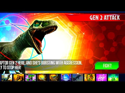 GEN 2 FURY - UNLOCKED VELOCIRAPTOR GEN 2 PACK ( JURASSIC WORLD THE GAME)