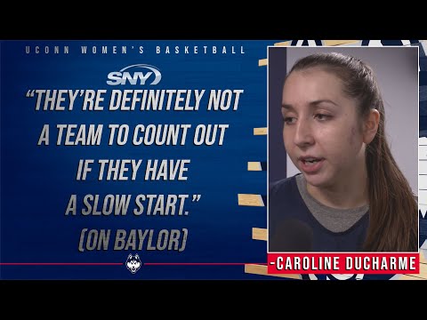 Caroline Ducharme previews UConn's second round matchup with Baylor | UConn News Conference | SNY