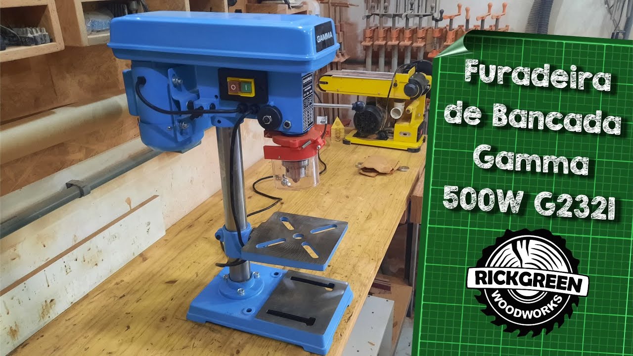 Furadeira de Bancada Gamma 500W - G2321 - Primeiras Impressões e Testes.