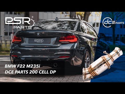 BMW F22 M235i || DCE Parts 200 Cell Downpipe With Stock Exhaust