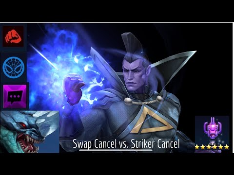 Gladiator (Mighty Rage) | Silence Season Swap Cancel vs. Striker Cancel - Marvel Future Fight