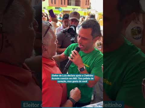 ELEITOR DE LULA DECLARA APOIO A CLEITINHO: 'SOU PETISTA DE CORAÇÃO, MAS GOSTO DE VOCÊ'
