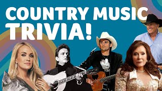 COUNTRY MUSIC TRIVIA! Can you pass this music quiz?