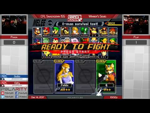 CFL Smackdown 155 Melee - Panda (Fox) vs Plup (Sheik) - Winners Semis