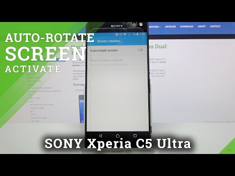 How to Disable Auto-Rotation Screen on SONY Xperia C5 Ultra – Rotate Screen