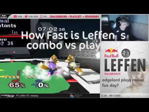 How fast is leffen vs player 2?