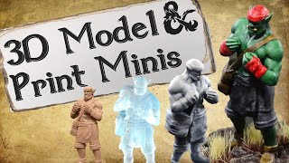 How To Make 3D Models and Printed Miniatures feat. M3DM
