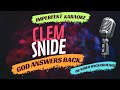 Clem Snide karaoke - God Answers Back (w/video background)