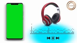 Headphones //background //green screen //effect