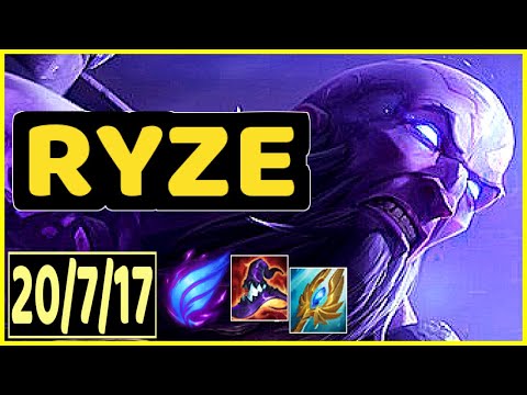 20/7/17 Ryze vs Yasuo Mid Lane - Full Gameplay Diamond Elo NA