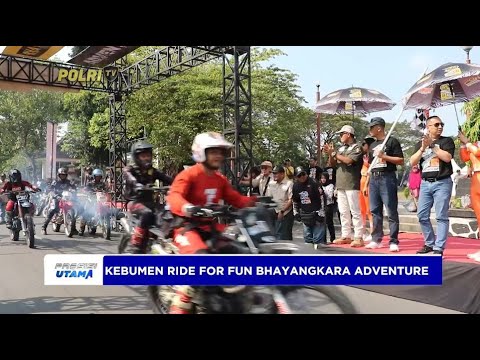 POLRES KEBUMEN SOSIALISASI KAMTIBMAS LEWAT BALAP MOTOR TRAIL