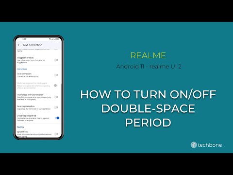 How to Turn On/Off Double-space Period - realme [Android 11 - realme UI 2]