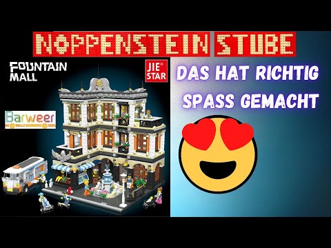Was für ein cooles Set ! Jie Star 89113 Fountain Mall Klemmbaustein Modular Gebäude | Barweer