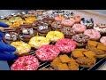 Sold Out Every Day Amazing Donut Master Making American Style Donuts Korean Street Food
