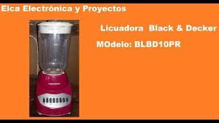 Licuadora Black & Decker cambio de  acople  de vaso .