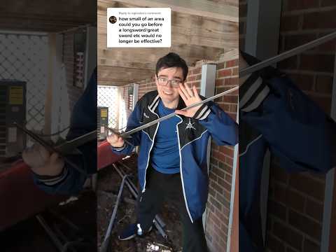 Using a Longsword in Confined Space #shorts