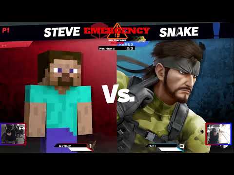 Emergency: Run That Back Again! Pools Syrup (Steve) Vs Ram (Snake) Smash Ultimate SSBU