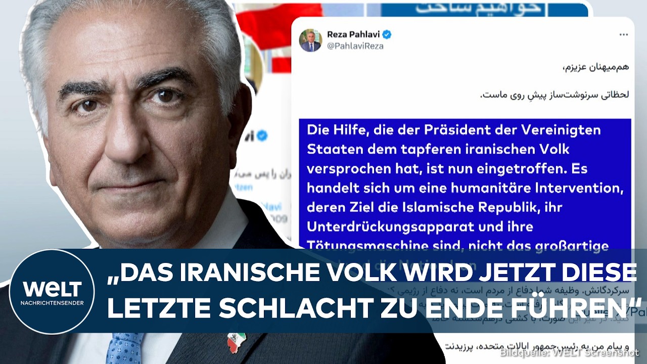 KRIEG GEGEN DEN IRAN: "Humanitäre Intervention" Reza Pahlavi äußert sich zum Angriff