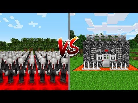 1000 SLENDERMAN VS DÜNYANIN EN GÜVENLİ EVİ! - Minecraft