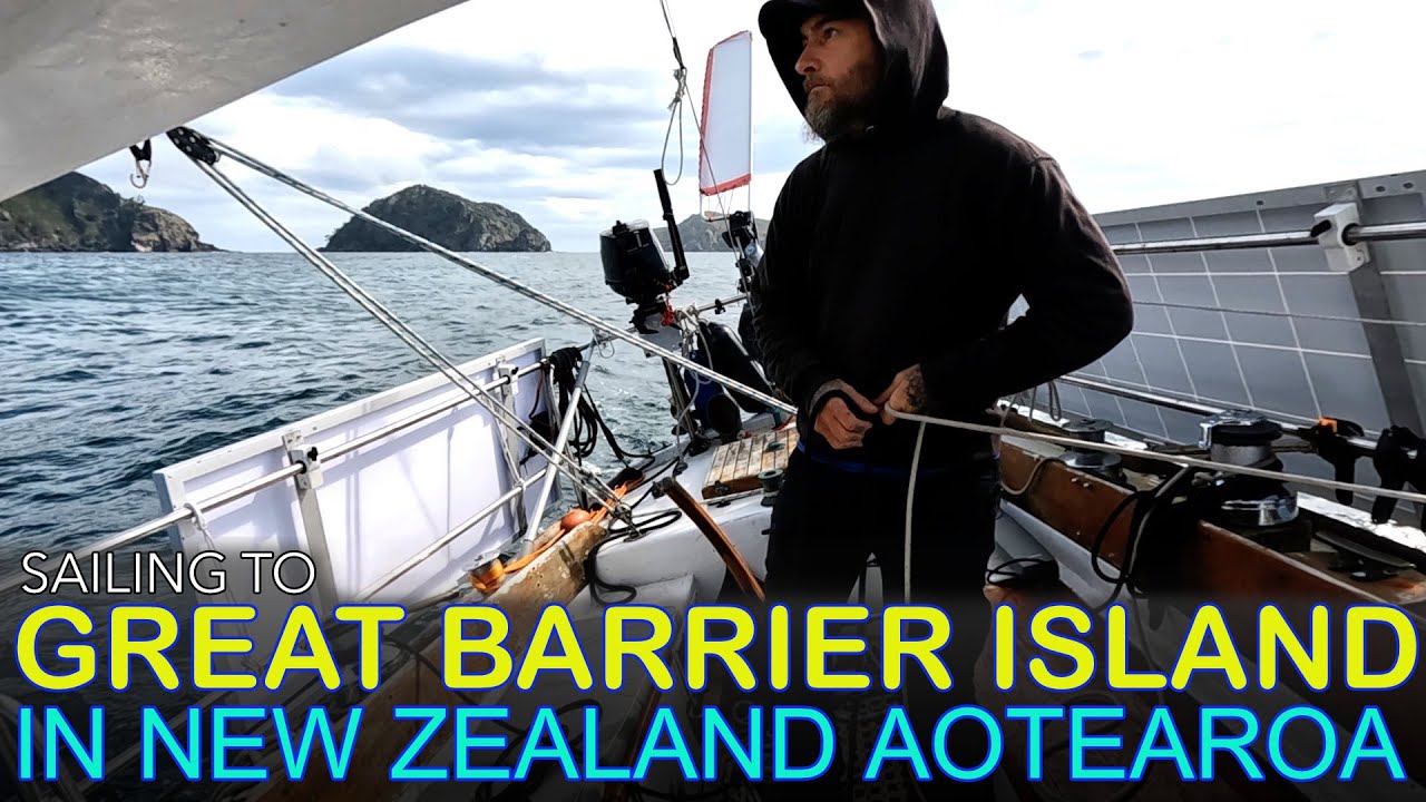 Sailing to Great Barrier Island from Whangarei Heads in New Zealand