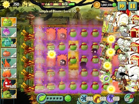 Plants vs Zombies 2 Epic Hack Temple of Bloom Level 150 - The Lava Guava Explosion