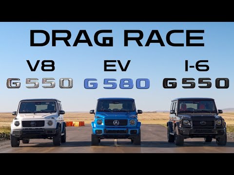 G550 vs G580 vs G550 + OFF-ROAD DRAG RACE...
